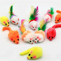 3/200pcs Rattle Cat Mouse Toys Also Prefilled Catnip Faux Fur Cat Mice Toys Interactive Cat Game Catnip Toys for Indoor Cats toy